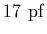 $17~{\rm pf}$