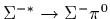 $\Sigma^{- *}\rightarrow \Sigma^-\pi^0$