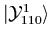 $\vert{\cal Y}^1_{110}\rangle$