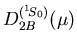 $D_{2B}^{({}^1\kern-.14em S_0)} (\mu)$